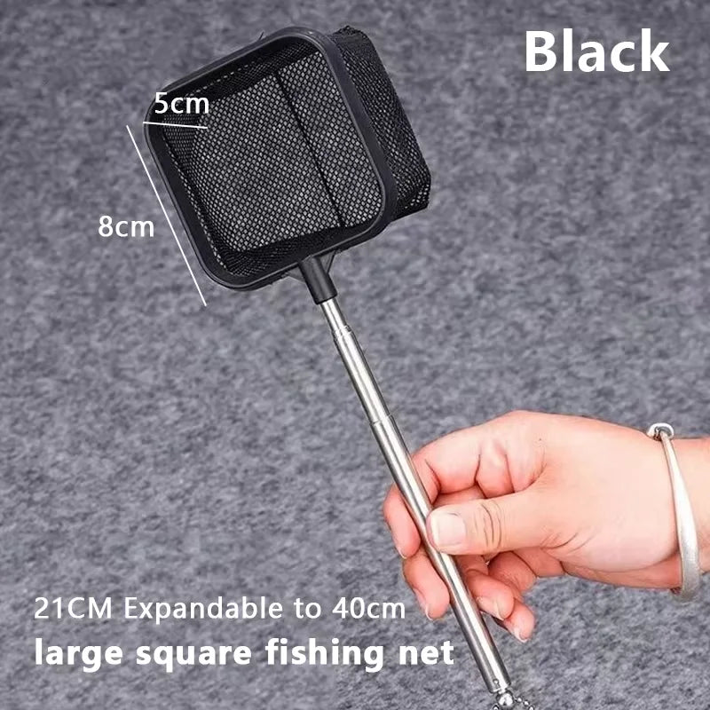 Fishing Landing Net Rustproof Corrosion Resistant Stainless Steel Fishing Net For Catchin Fish Shrimp Tank Aquarium accessories