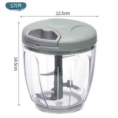Home Kitchen Manual Ginger Grinder Garlic Mud Splasher Multifunctional Vegetable Cutter Handheld Meat Grinder Modern Minimalist