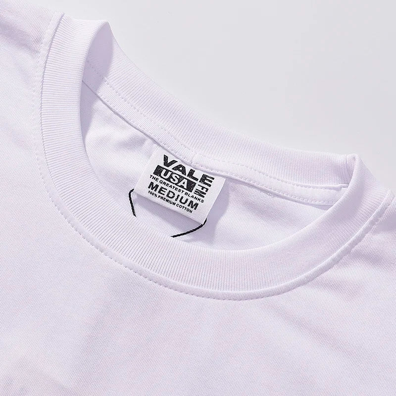 Men Women Hip Hop VALE Dog Of War Bing Short Sleeve T-Shirt Best Quality Cotton Flash Diamond Valley T Shirt Oversized Tee