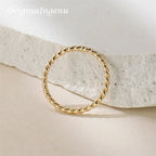 14K Gold Filled Braided Stacking Ring Handmade Minimalism Ring Dainty Women Jewelry Waterproof Jewelry Tarnish Resistant Ring