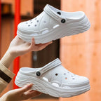 Women Clogs 2025 New Arrival Soft EVA Thick Platform Slippers Comfortable Garden Shoes Fashion Beach Sandals