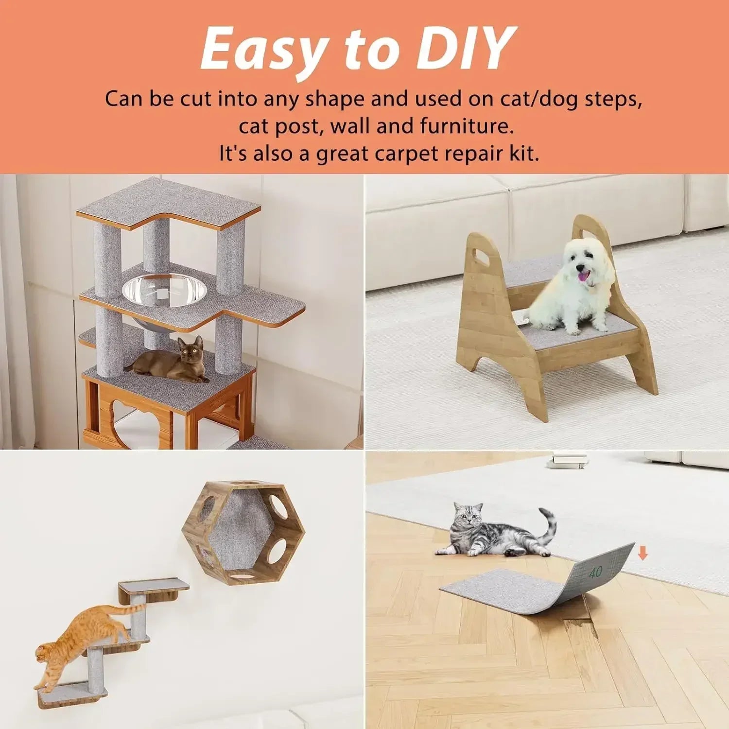 Anti Cat Scratcher Sofa Tape Scratching Post Sofa Protection Artifact Self-adhesive Carpet Cats Scratch Board Cat Toys