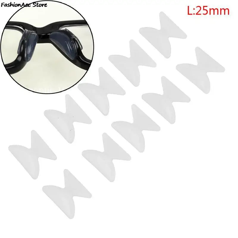 5Pairs Glasses Nose Pads Adhesive Silicone Nose Pads Non-slip  Clear, Black Thin Nosepads For Glasses Eyeglasses Sunglasses