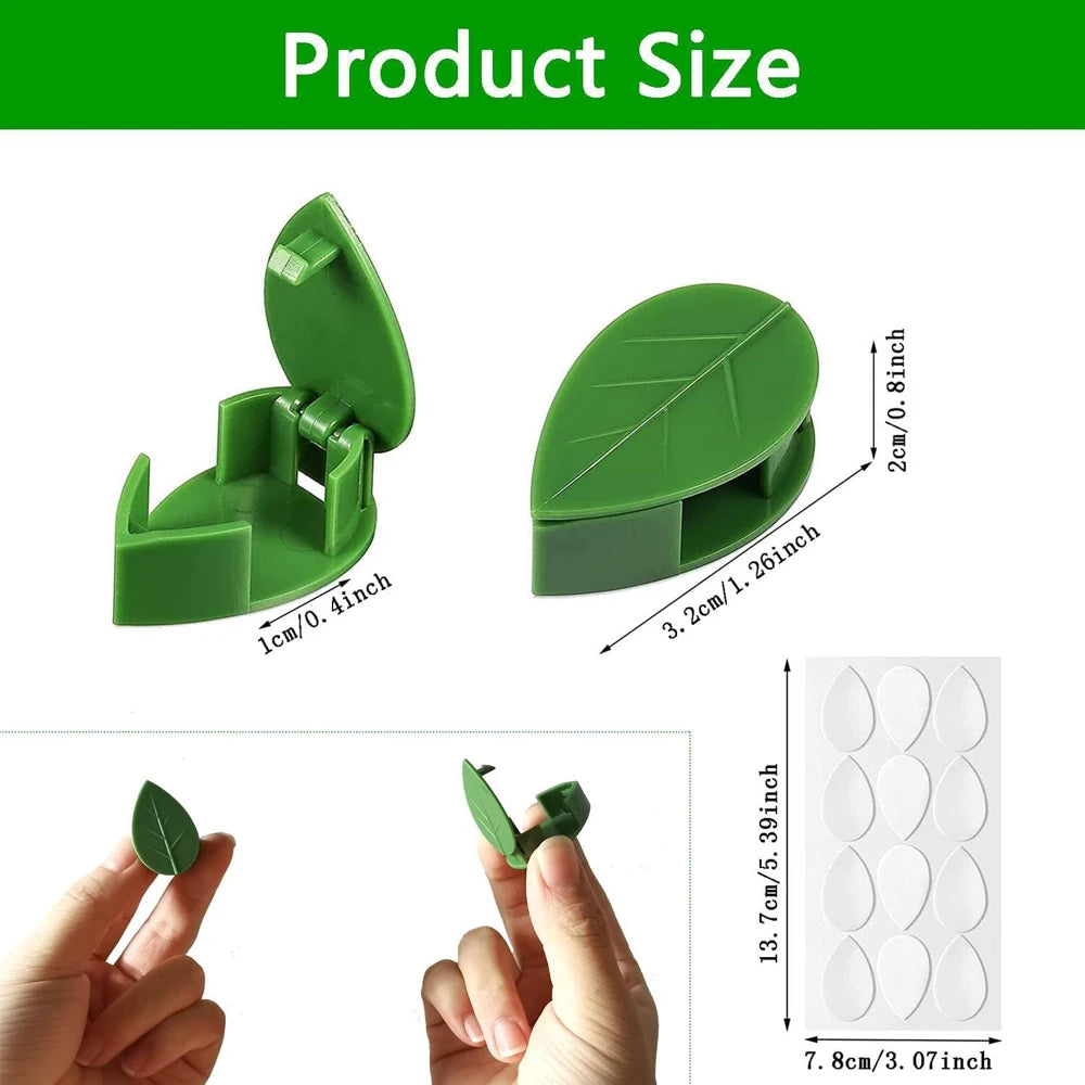 Invisible Plant Climbing Wall Fixture Clips 10-50Pcs PcsRattan Vine Bracket Fixed Buckle Leaf Clips Traction Holder Garden