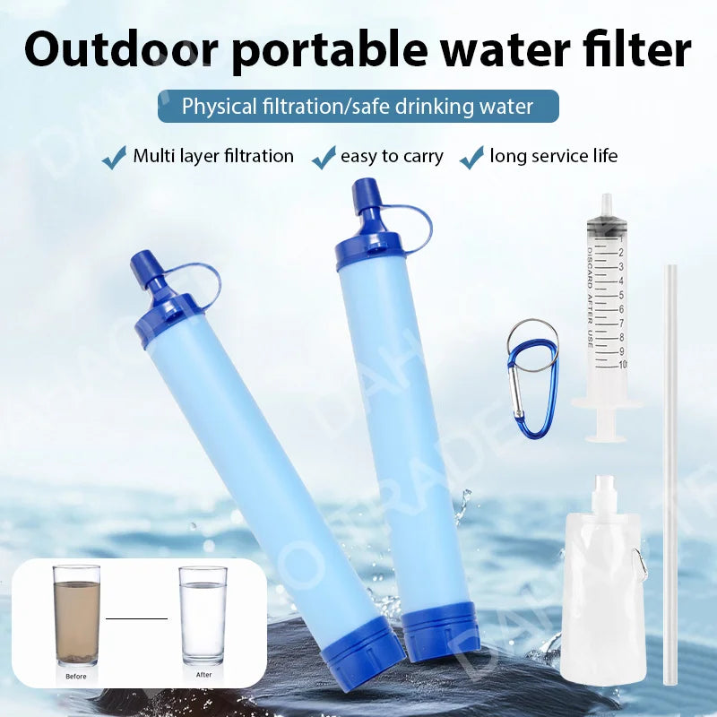 Outdoor Camping Emergency Water Filter Outdoor Life Emergency Filtration Direct Drinking individual Water Purifier Steriliza
