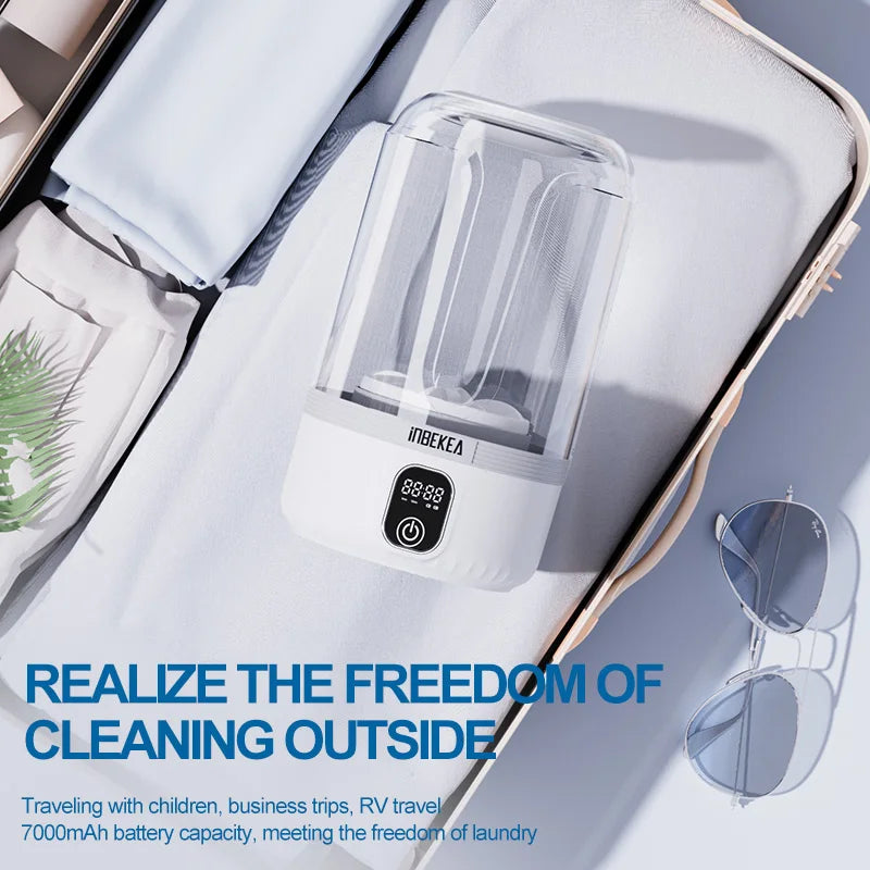 1.5L Wireless washing machine portable underwear cleaner Socks Washing Machine Dehydratable Laundry Bucket