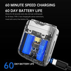 Mini Electric Smart Shaver Household Car Shaver Digital Display Dual Blade Rechargeable Shaver Powerful Beard Trimmer Tool