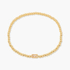 Miranda Unique Birthstone Bracelet 18K Gold Plated Stainless Steel Hypoallergenic Stretch Braceletable Jewelry Gift For Mom