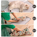 Pet Fixed Cloth Pet Wrap Cat Wrap Grooming Nail Clippers Injections Self-adhesive Anti Bite Scratch Anti Escape Restraint Bag