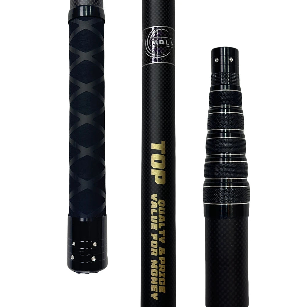 MBLN Brand,328cm/129inch Total Length,Ultralight Total 414g,Portable Landing Net,Carbon Net Handle,Aluminum Alloy net head