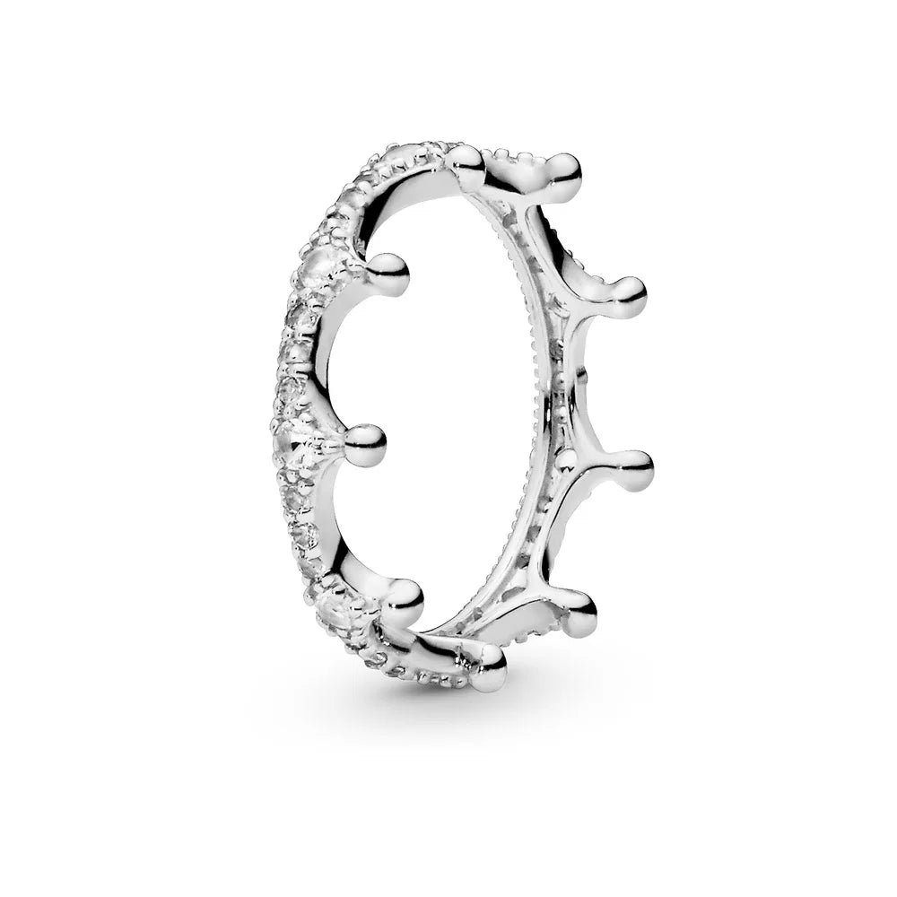Hot Selling Original Rings Red Pink Heart Zircon Ring Size 6 7 8 9 Wedding Fashion High Jewelry Gifts for Women