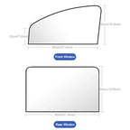 SEAMETAL 2Pcs Car Side Window Sun Shade Curtain Summer Sun Protection Sunshade Cover UV Reflective Magnetic Car Privacy Curtains