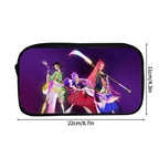 Large Capacity Demon Hunter Pencil Case Cartoon Stationery Organizer Pouch Back to School Pen Bag Makeup Bag Supplies