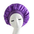 Satin Wide-brimmed Nightcap Styling Silk Headband for Sleeping Nightcap with Elasticated Floppy Band Cap Hair Shower Cap
