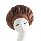 Satin Wide-brimmed Nightcap Styling Silk Headband for Sleeping Nightcap with Elasticated Floppy Band Cap Hair Shower Cap