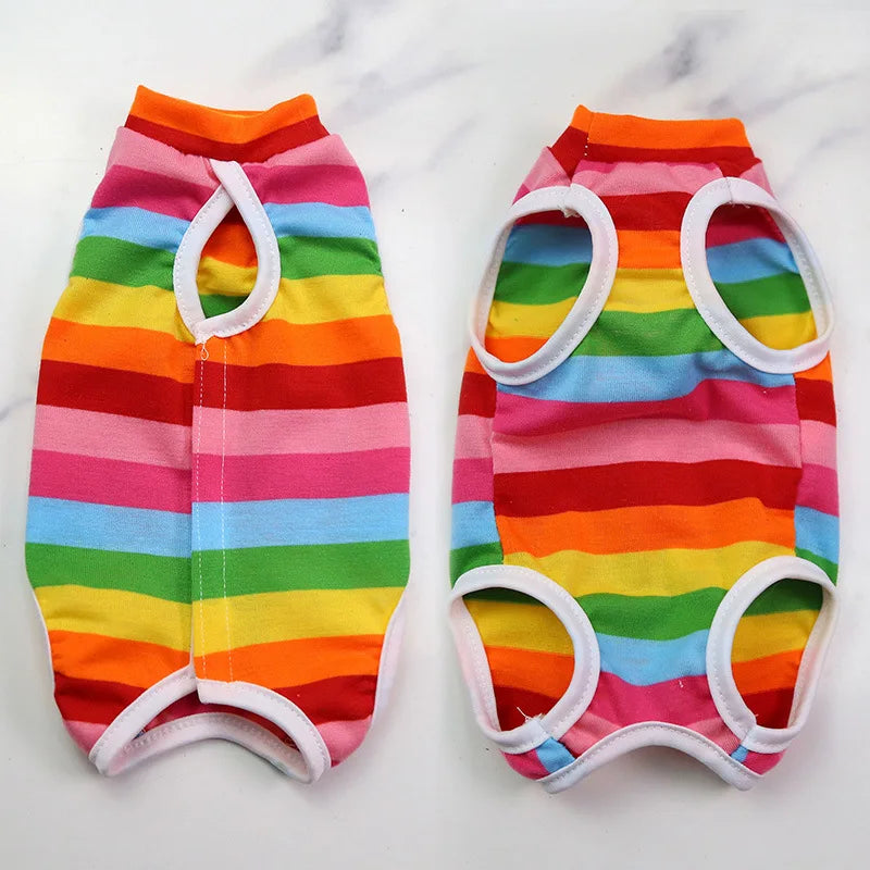 Cat Anti-licking Sterilization Clothes Pet Surgery Suit for Small Dog Cat Weaning Breathable Puppy Anti-scratch Body Strap Vest