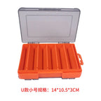Luya Accessories Box U Size Wooden Shrimp Box Bait Box Storage Box VIB Minobo Climb Transparent