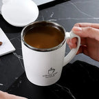 350ml Thermos Mug 304 Stainless Steel Coffee Cup With Handle Leak-Proof Vacuum Flask Insulated Cup Portable Thermal Water Bottle