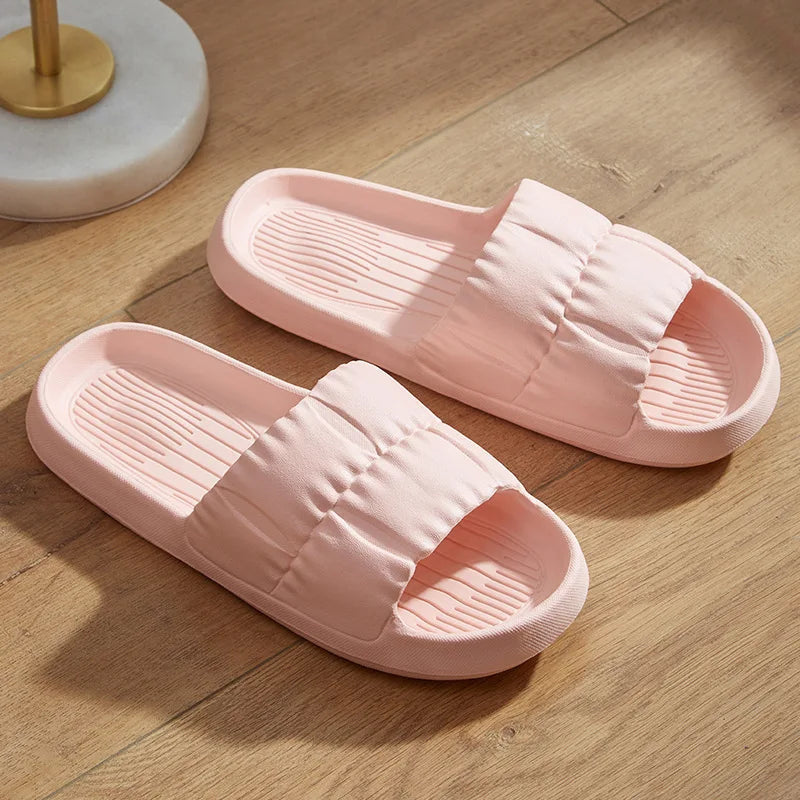 2025 Women Soft Sole Cloud Slippers Thick Platform Indoor Outdoor Beach Sandals Summer EVA Non Slip Flip Flops