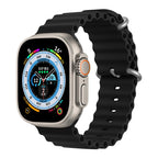 Ocean Strap for Apple Watch Ultra 2 Band 49mm 44mm 40mm 45mm 41mm 42mm 46mm 38mm Silicone Bracelet iWatch Series 10 9 SE 8 7 6 5