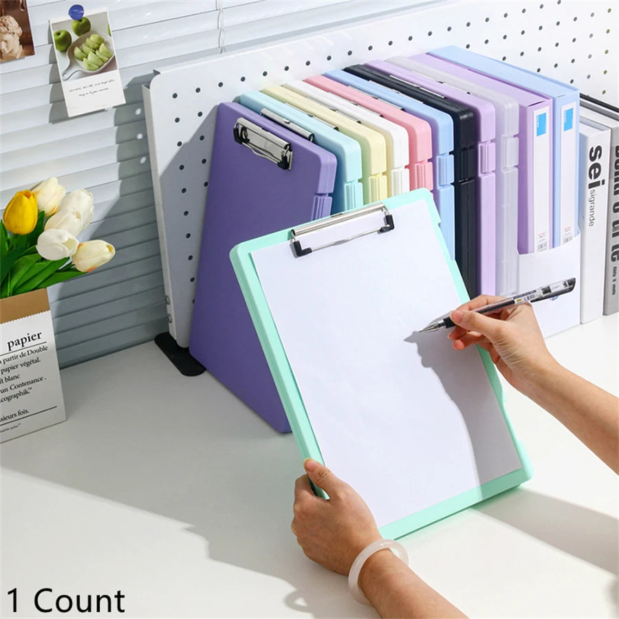 A4 Multi-functional File Folder Desktop Test Paper Organizer Office Document Board Folder Storage Box Writing Board, Office