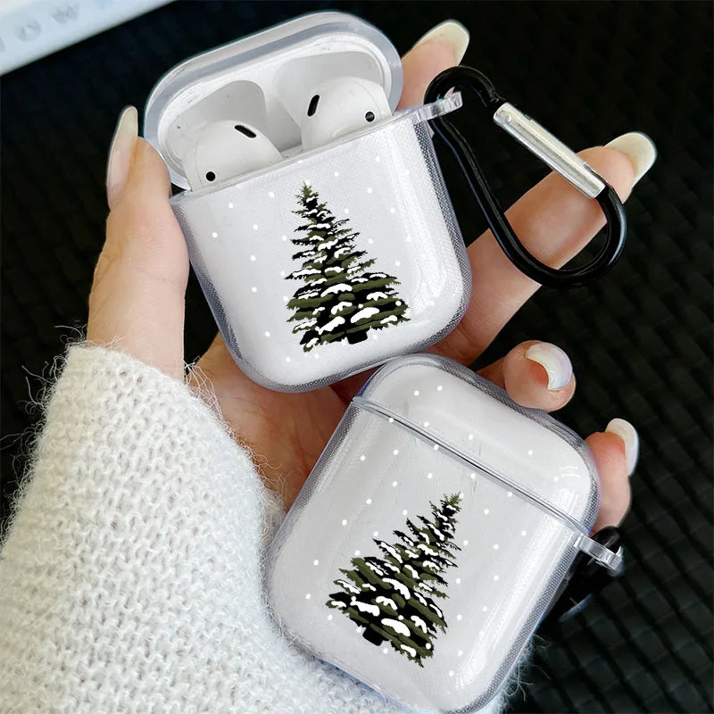 Christmas Tree Polka Dot Pattern Headphone Cover for Airpods 1or2 3 4 Earphone Case for Airpods Pro 2 and Pro Shockproof Cover