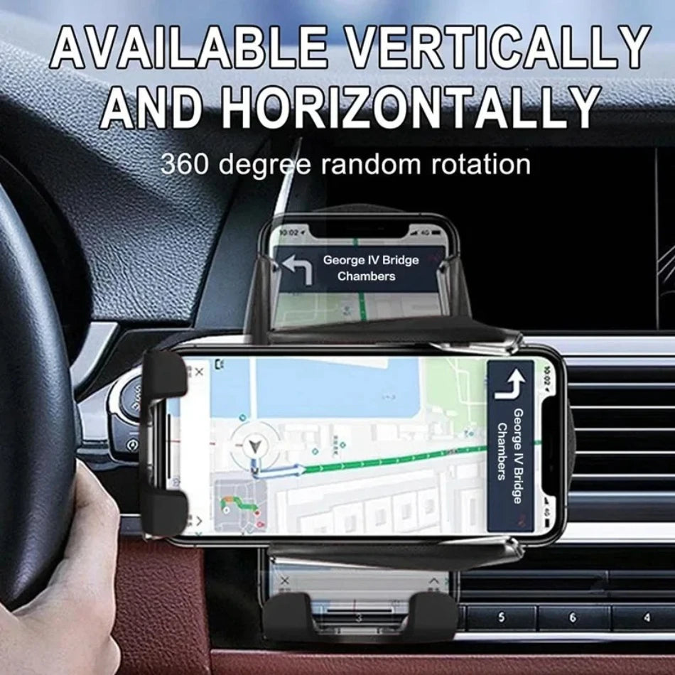Fast Automatic Clamping Infrared Induction Car Wireless Charger Stand for iPhone 16 15 14 13 Pro Max Samsung Galaxy S25 S24 Plus