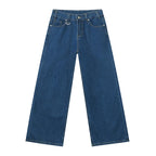 IEFB Wide Leg Jeans New Simple Style Pocket Zipper Casual Male Denim Pants 2025 Spring Fashion Men's Trousers Looes 9C1519