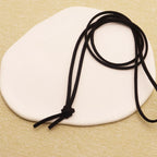 1 piece of matte golden vintage large pendant necklace featuring open heart