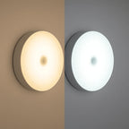USB Rechargeable LED Night Light with Switch, Motion Sensor Magnetic Wireless Lamp, Warm White No Flicker for Closet Bed Cabinet