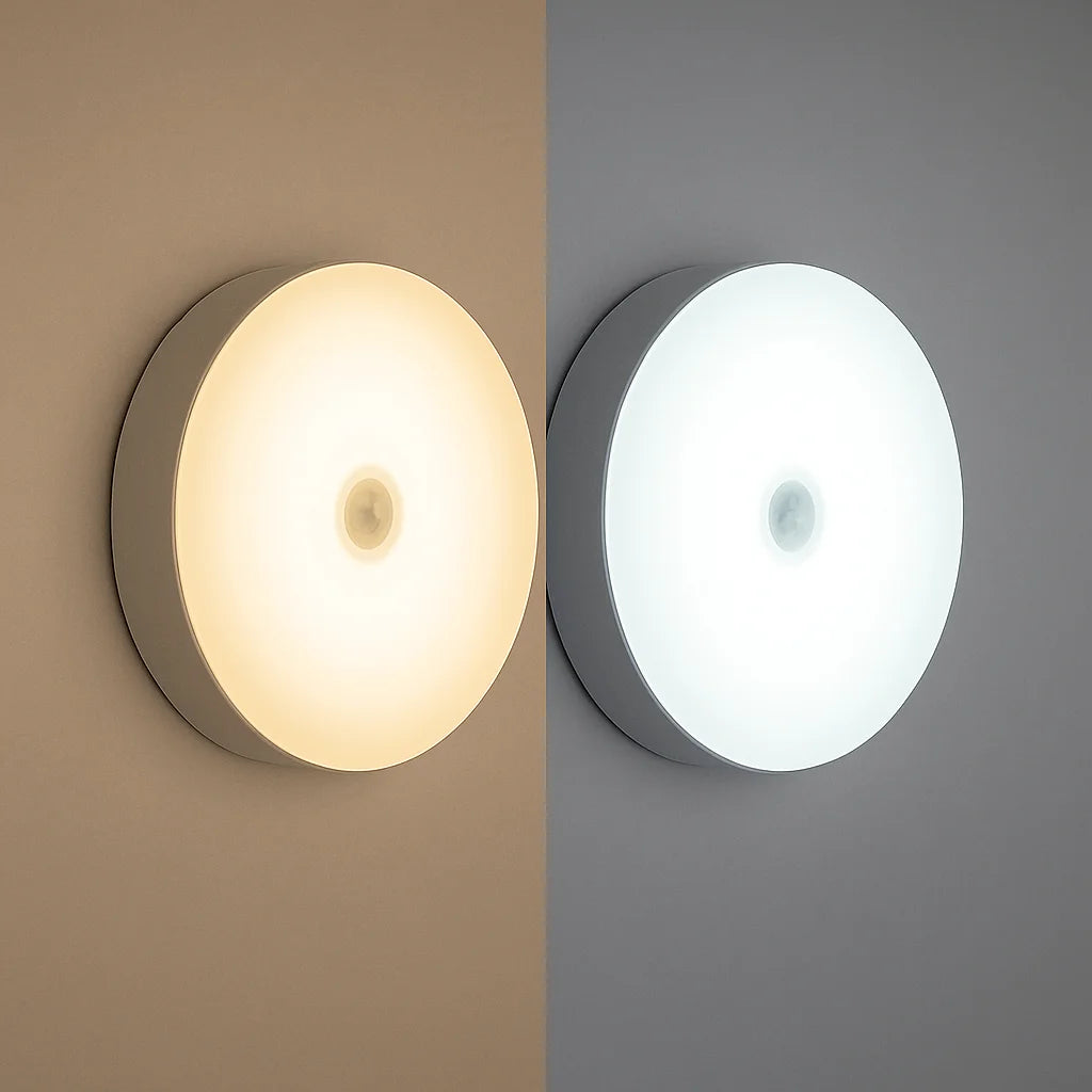 USB Rechargeable LED Night Light with Switch, Motion Sensor Magnetic Wireless Lamp, Warm White No Flicker for Closet Bed Cabinet