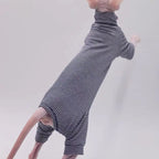 Sphynx Cat Clothes Leisure Stripe 4-legged Cotton Comfortable Hairless Cat Outfits Soft Winter Warm Devon Kornish Cat Clothes