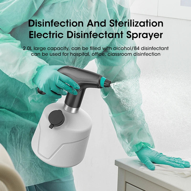 Electric Plant Spray Bottle 2L Automatic Water Sprayer Botanical Garden Art Tool USB Electric Disinfection Sprayer Water Sprayer