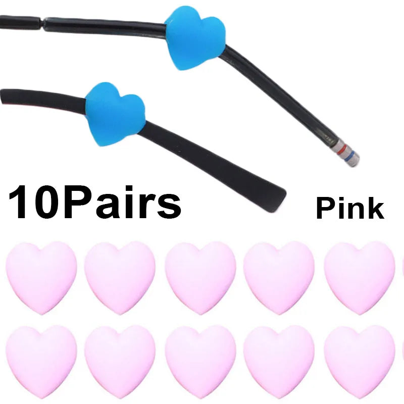 20pcs Anti-slip Silicone Ear Grip Glasses Eyeglasses Leg Ear Hook Stopper Bracket Fastener Accessories Temple Tip Eyewear Holder