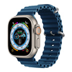 Ocean Strap for Apple Watch Ultra 2 Band 49mm 44mm 40mm 45mm 41mm 42mm 46mm 38mm Silicone Bracelet iWatch Series 10 9 SE 8 7 6 5