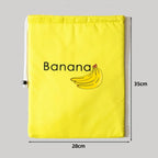 1/2/3/5Pcs Durable Yellow Banana Storage Bags Insulated Fruit Vegetable Fresh-keep Bundle Pocket Drawstring Banana Preserve Bag.