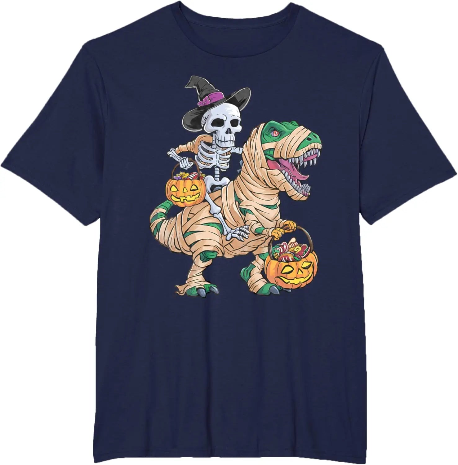 Skull Dinosaur Graphic Men's T-Shirt 3D Printed Halloween Style O-Neck Short Sleeve Tees Loose Breathable Quick Dry Male Clothes