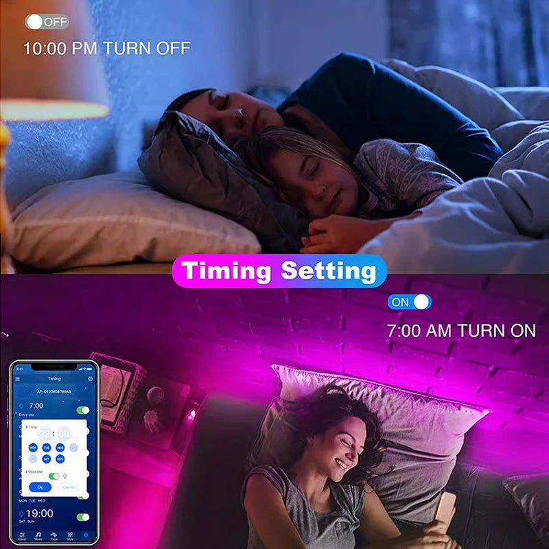 1-30M 5V USB Bluetooth LED Strip Light SMD 5050 5V RGB Flexible LED Strip Bluetooth APP Control Color Change For TV background