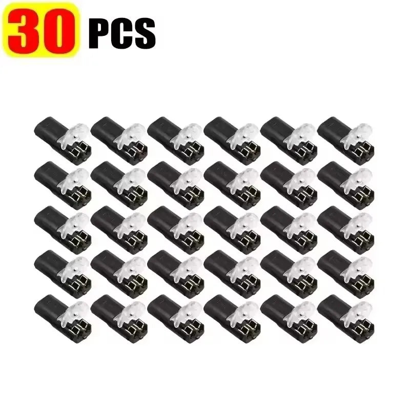 2 Pin Way Plug Wire Cable Snap Connectors Waterproof Electric Wire Double-Wire Plug-In Connector Locking Buckles Cable Clamps