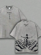Eren Jaeger Freedom Graphic Tee Attack On Titan Manga Clothing Men Women Cotton T-shirts Retro Washed Tshirt Harajuku T Shirt