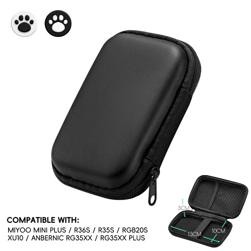 Case for Anbernic RG35XX Plus Miyoo Mini Plus R36S R35S Cases EVA Cover Protable Bag Gaming Accessories