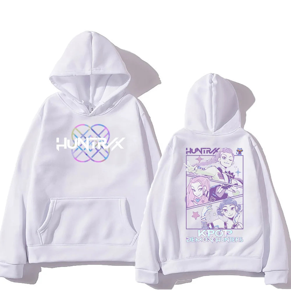 KPop Demon Hunters Hoodies Merch Kpop Men Women Sweatshirt Fashion Versatile Streetwear Oversized Y2K Pullovers Trends Anime Top
