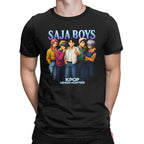 Casual T Shirt Beach Saja Boys Kpop Demon Hunters Anime Style Hippie T Shirts Cotton Tee Shirt for Men Retro Short Sleeve Tees