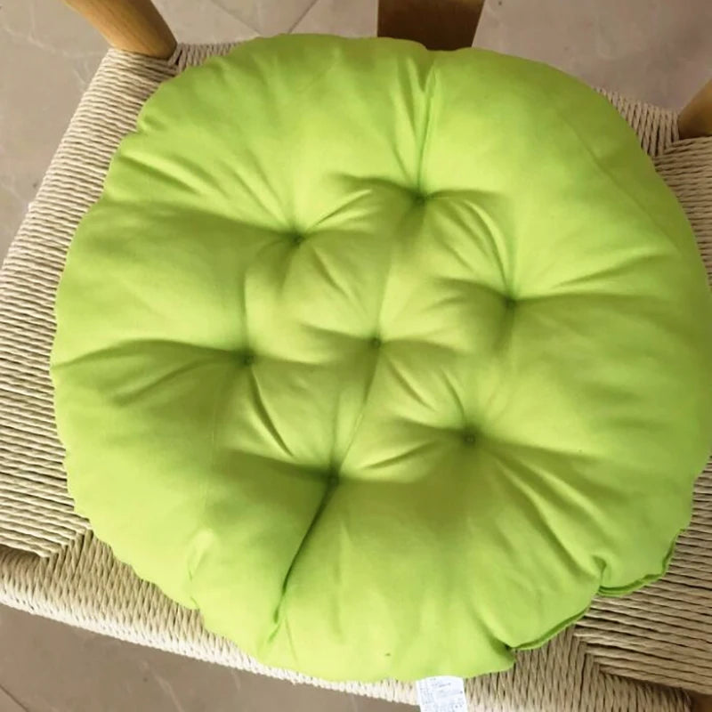 Office Chair Cushion Color Round Cushion Winter Warmth Cushion Household Dining Sofa Seat Pad Student Stool Butt Cushion