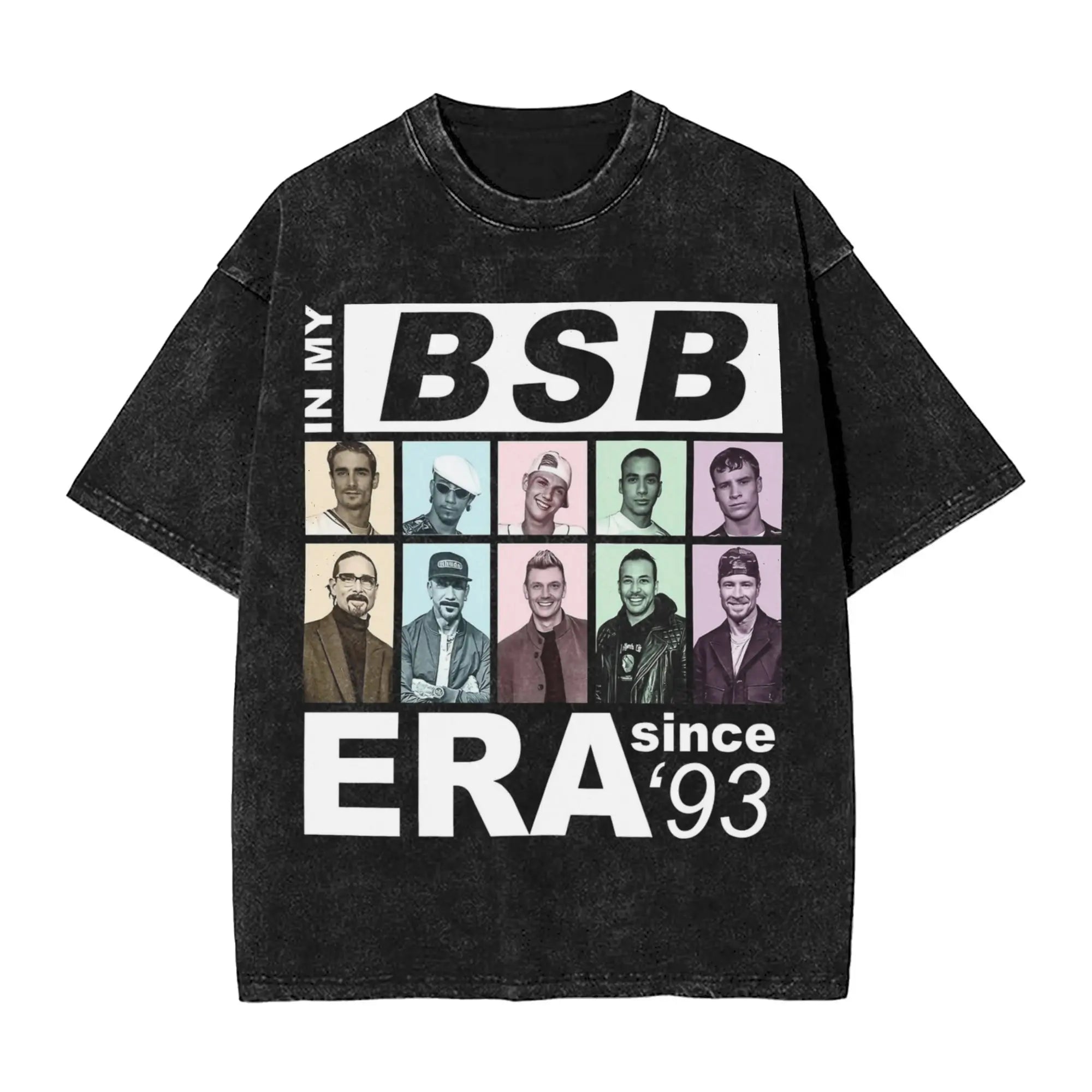 Vintage Backstreet Boys Into The Millennium Tour 2025 Merch T-Shirts for Men Women  Washed Cotton Tee Shirt Clothes