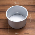 4/6/7/8 Inch Round Cake Pan Set With Removable Bottom Aluminum Alloy Chiffon Cake Mold Mould Set Round Cakes Tin Bakeware Tool