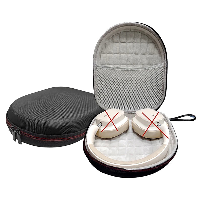 1 Piece For SoundPEATS Space/Edifier/JBL Wireless Bluetooth Noise Cancelling Headphones EVA Carrying Storage Case Cover