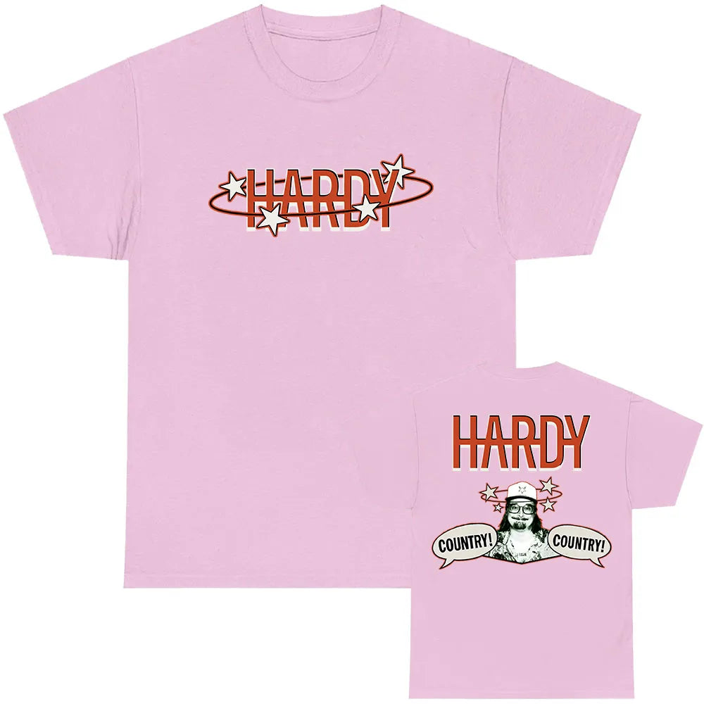 HARDY COUNTRY! COUNTRY! T-shirt Short Sleeve Fashion Male Tshirts 2025 NEW Album Graphic T Shirt Unisex Streetwear Grunge Tees