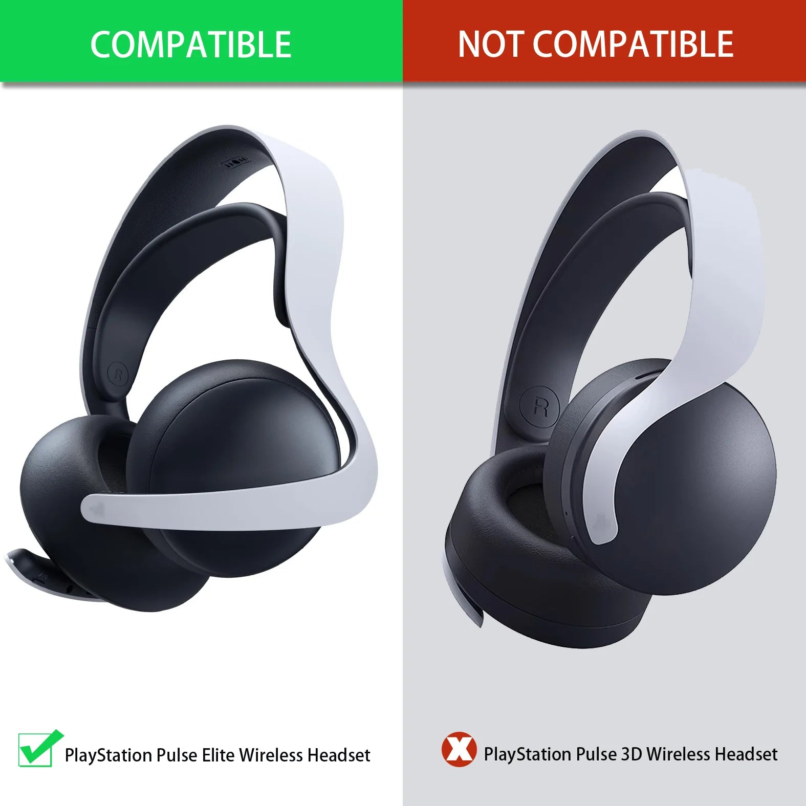 New Arrivals Replacement Earpads Foam Ear Pads For Sony PlayStation Pulse Elite Headphones Earmuff Earphone Sleeve Headset
