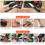 Kitchen Scissors Slicer Cutter 2-in-1 Cutting Board Scissors Multifunction Kitchen Shears Knife for Food and Vegetable Chopping